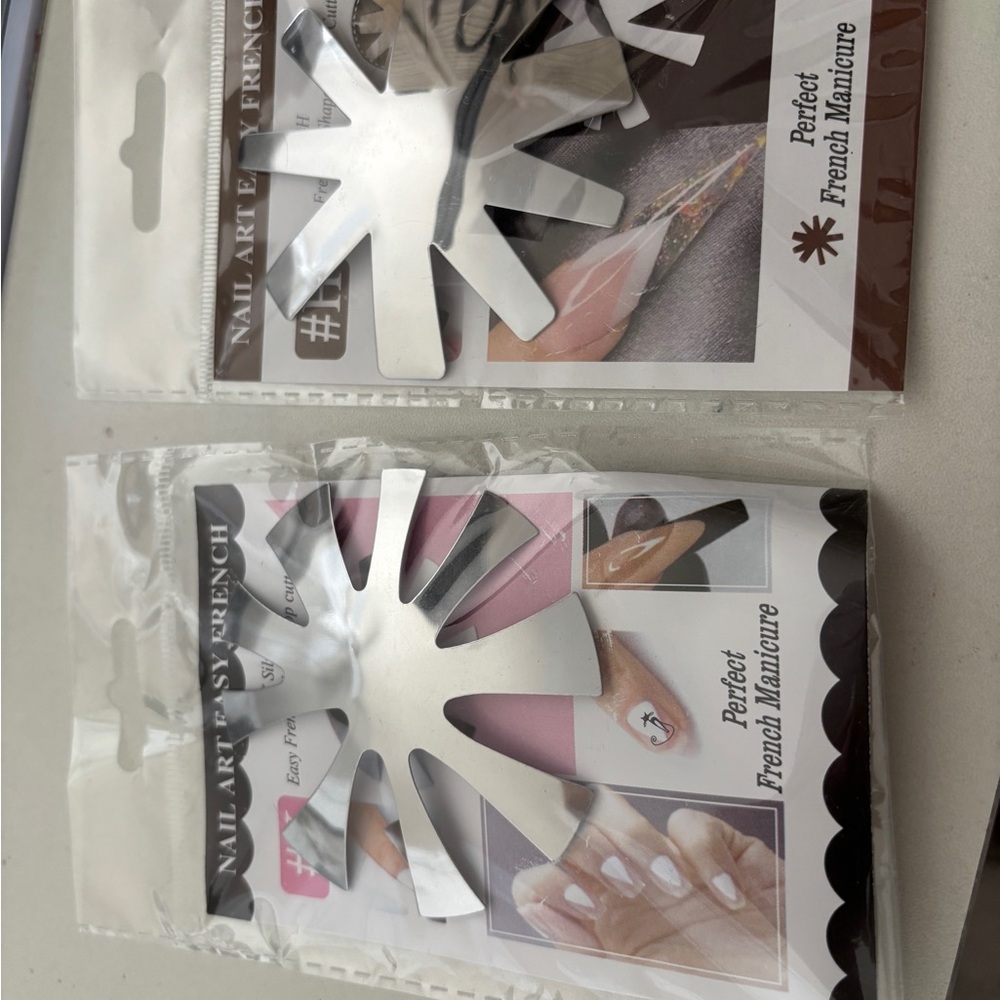 Silver Nail Art Stencil Pack